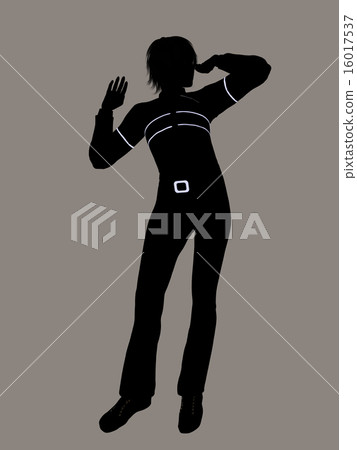 Casual Woman Illustration Silhouette Casual Woman Illustration Silhouette 16017537