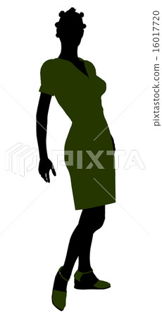 African American Retro Silhouette African American Retro Silhouette 16017720