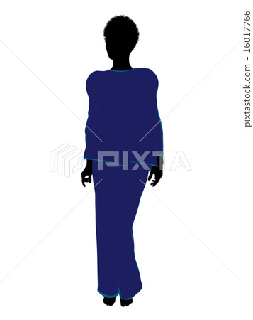 African American Woman Lingerie Silhouette African American Woman Lingerie Silhouette 16017766