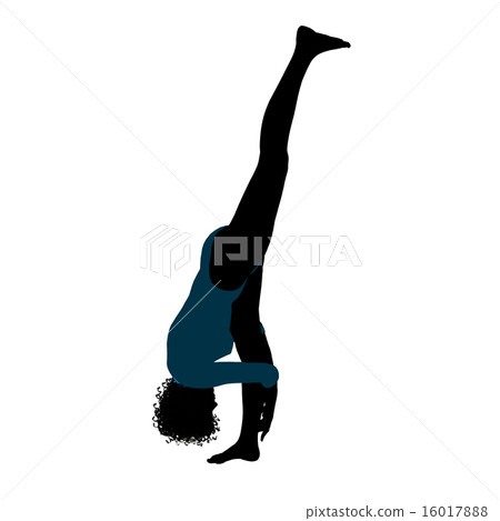 Female African American Gymnast Illustration Silhouette Female African American Gymnast Illustration Silhouette 16017888