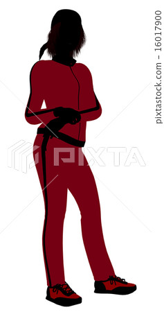Female Jogger Illustration Silhouette 16017900
