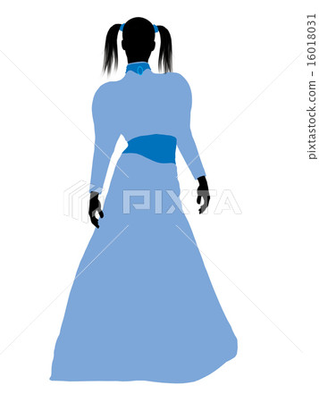 Wendy of Peter Pan Silhouette Illustration 16018031