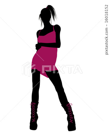Punk Girl Illustration Silhouette 16018152
