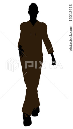 Female Mechanic Silhouette 16018418