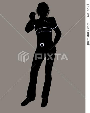 Casual Woman Illustration Silhouette 16018571