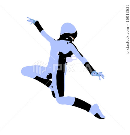 Female Astronaut Illustration Silhouette Female Astronaut Illustration Silhouette 16018633