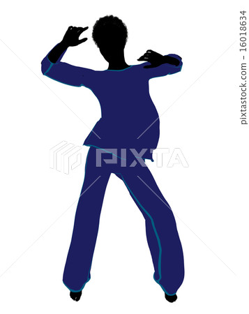 African American Woman Lingerie Silhouette African American Woman Lingerie Silhouette 16018634