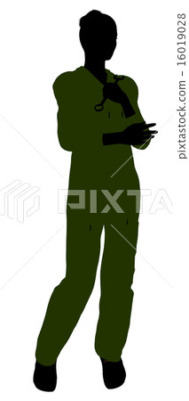 Female Mechanic Silhouette 16019028