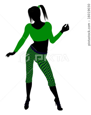 Casual Woman Illustration Silhouette 16019030