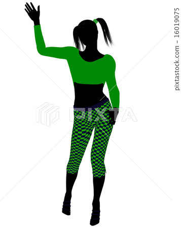 Casual Woman Illustration Silhouette Casual Woman Illustration Silhouette 16019075