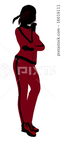 Female Jogger Illustration Silhouette 16019111