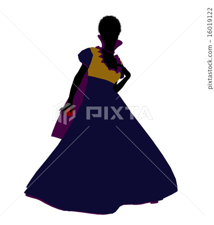 Snow White Silhouette Illustration 16019122