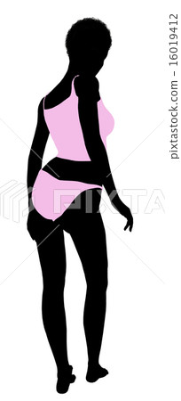 African American Lingerie Silhouette African American Lingerie Silhouette 16019412