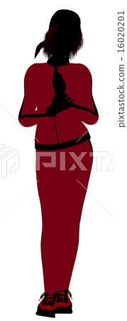 Female Jogger Illustration Silhouette 16020201