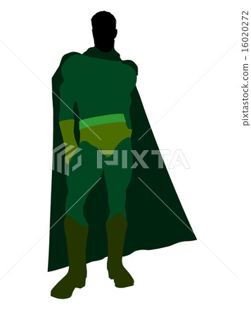 Male Super Hero Illustration Silhouette 16020272