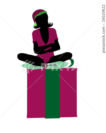 Christmas Elf Silhouette Illustration Christmas Elf Silhouette Illustration 16020622