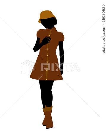 Casual Woman Illustration Silhouette Casual Woman Illustration Silhouette 16020629