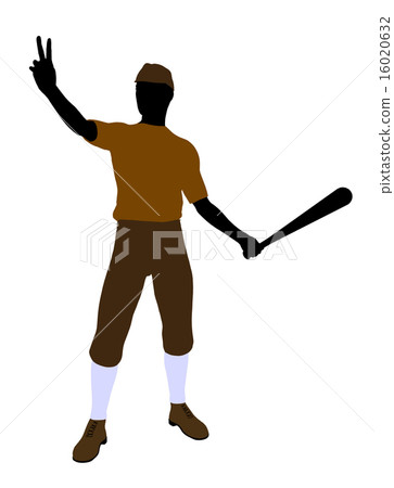 Baseball Player Illustration Silhouette Baseball Player Illustration Silhouette 16020632