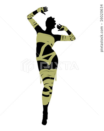African American Female Mummy Illustration Silhouette African American Female Mummy Illustration Silhouette 16020634