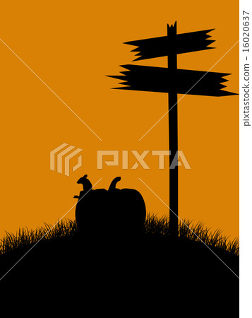 Halloween Illustration silhouette Halloween Illustration silhouette 16020637