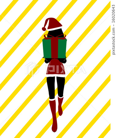 Christmas Shopping Silhouette Illustration Christmas Shopping Silhouette Illustration 16020643