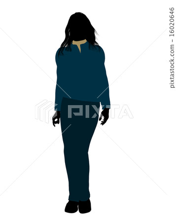 Casual Woman Illustration Silhouette Casual Woman Illustration Silhouette 16020646