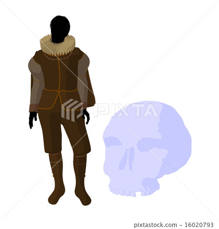 William Shakespeare Illustration Silhouette 16020793