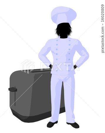 Male Chef Art Illustration Silhouette 16020809