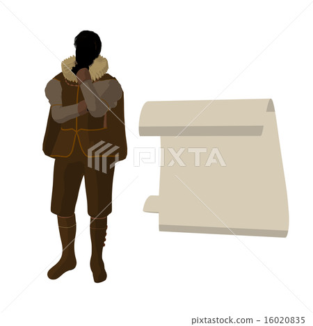 William Shakespeare Illustration Silhouette 16020835