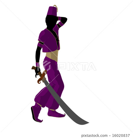 Arabian Boy Silhouette 16020837