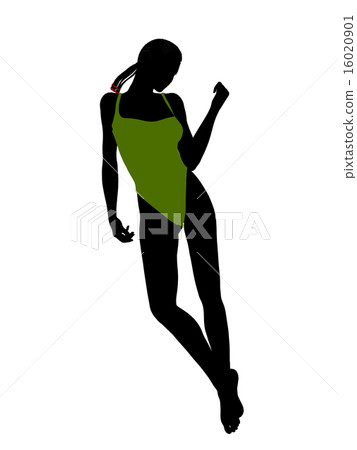 African American Female Swimsuit Silhouette African American Female Swimsuit Silhouette 16020901