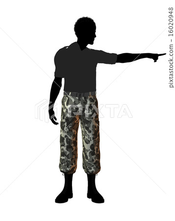 African American Soldier Illustration Silhouette African American Soldier Illustration Silhouette 16020948
