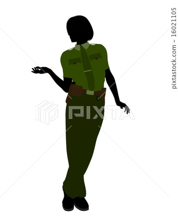 Female Sheriff Art Illustration Silhouette Female Sheriff Art Illustration Silhouette 16021105