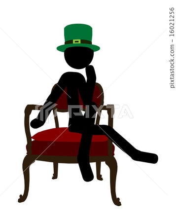 St. Patricks Day Stickman Illustration Silhouette St. Patricks Day Stickman Illustration Silhouette 16021256