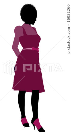 African American Shopping Illustration Silhouette African American Shopping Illustration Silhouette 16021260
