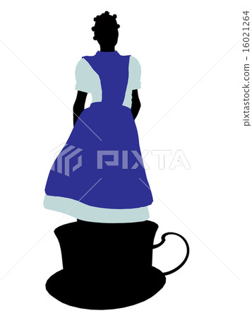 Alice In Wonderland Silhouette Illustration Alice In Wonderland Silhouette Illustration 16021264