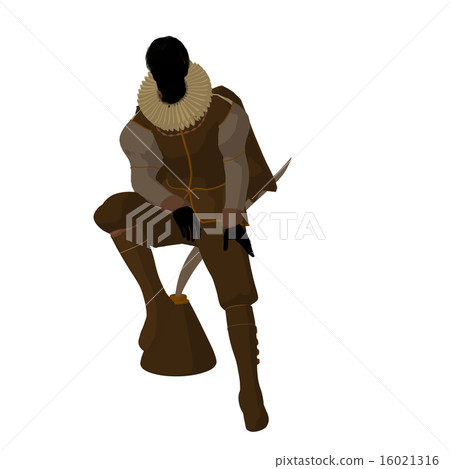 William Shakespeare Illustration Silhouette 16021316