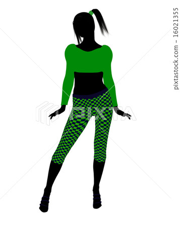 Casual Woman Illustration Silhouette Casual Woman Illustration Silhouette 16021355