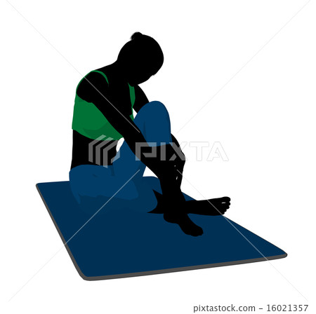 Female Yoga Illustration Silhouette 16021357