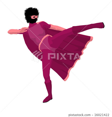 African American Super Heroine Illustration Silhouette African American Super Heroine Illustration Silhouette 16021422