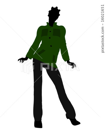 African American Casual Woman Illustration Silhouette African American Casual Woman Illustration Silhouette 16021651