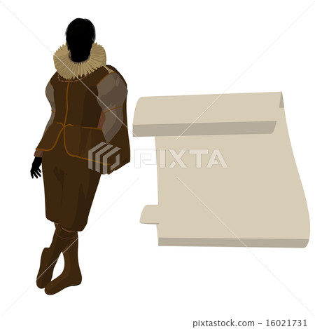 William Shakespeare Illustration Silhouette 16021731