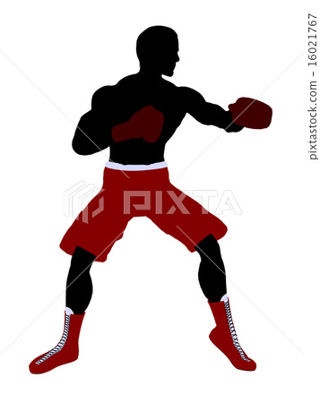 Male Boxer Illustration Silhouette 16021767