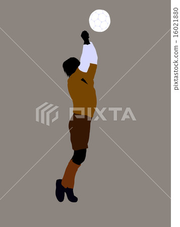 Male Soccer Player Illustration Silhouette 16021880
