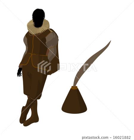 William Shakespeare Illustration Silhouette 16021882