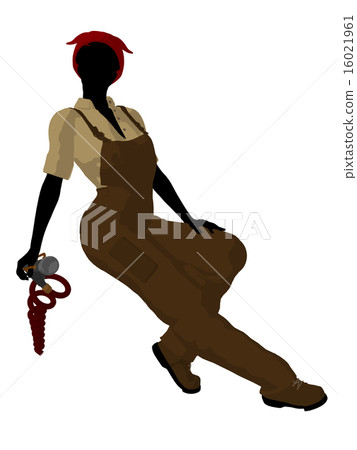 Female Mechanic Silhouette 16021961