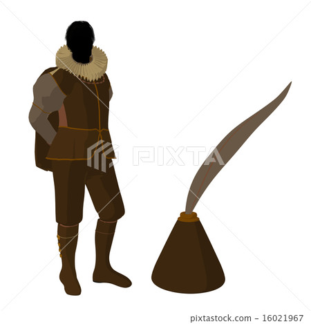 William Shakespeare Illustration Silhouette 16021967