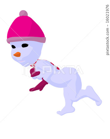 Snowgirl Art Illustration Silhouette Snowgirl Art Illustration Silhouette 16021976