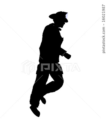 Male Firefighter Illustration Silhouette Male Firefighter Illustration Silhouette 16021987