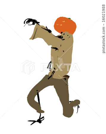 Halloween Scarecrow Art Illustration Silhouette Halloween Scarecrow Art Illustration Silhouette 16021988